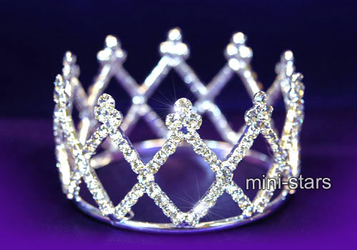 Bridal Prom Crystal Rhinestone Mini Tiara Crown T1039  