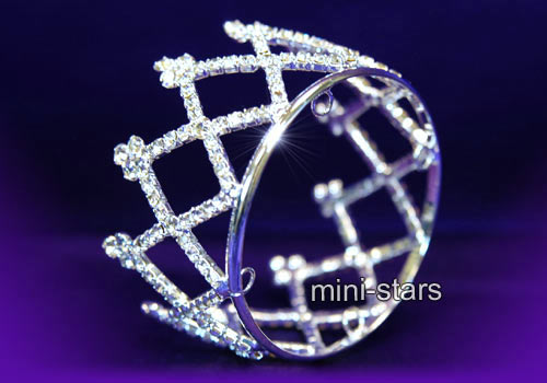 Bridal Flower Girl Crystal Rhinestone Mini Crown T1039  